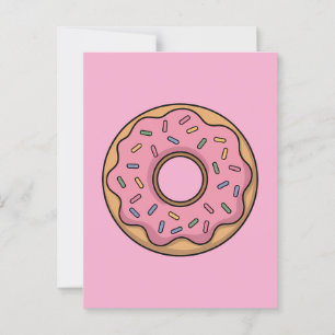 Cute Doughnut Kids Postcard