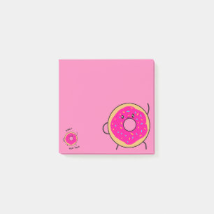 Cute Doughnut Novelty Pink Post-it Notes