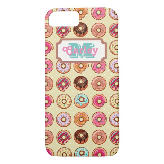 Cute Doughnut Pattern Case-Mate iPhone Case (Back)