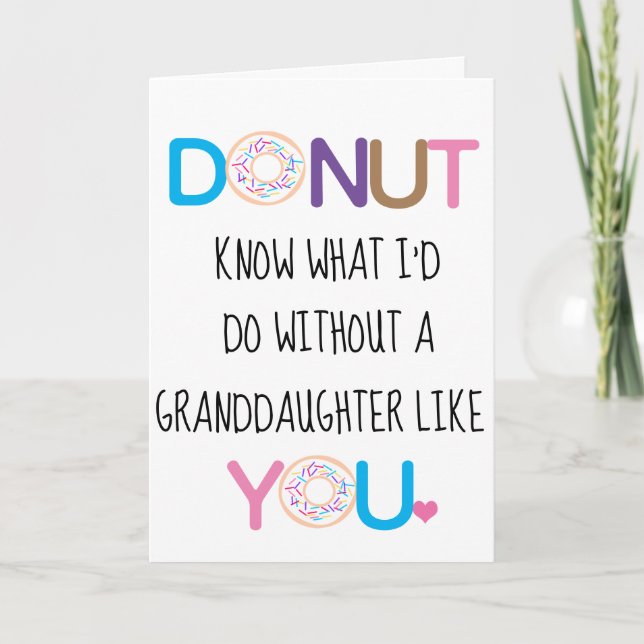 Cute Doughnut Valentine's Day Card (Front)