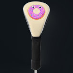 Cute Doughnut With Eyes And Sprinkles Drawing Golf Head Cover<br><div class="desc">Sprinkled doughnut design. Custom golf head covers. Gift idea for doughnut lovers.</div>