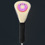 Cute Doughnut With Eyes And Sprinkles Drawing Golf Head Cover<br><div class="desc">Sprinkled doughnut design. Custom golf head covers. Gift idea for doughnut lovers.</div>