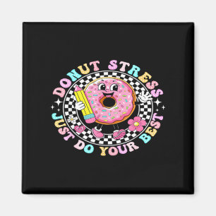 Cute Doughnut With Pencil Fun Back To School Magnet