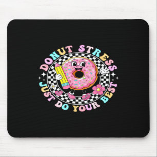 Cute Doughnut With Pencil Fun Back To School Mouse Mat
