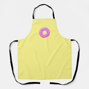 Cute Doughnut With Sprinkles Drawing Apron