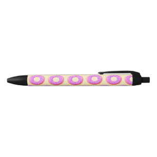Cute Doughnut With Sprinkles Drawing Black Ink Pen