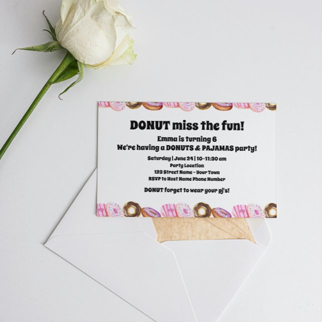 Cute Doughnuts Invitation (Creator Uploaded)