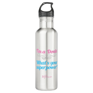 Cute Doula Superhero 710 Ml Water Bottle
