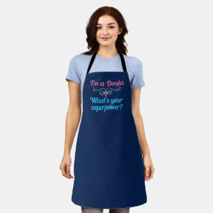 Cute Doula Superhero Apron