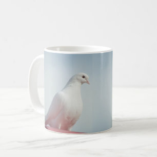 Cute Dove White Pigeon Love & Peace Symbol Bird Coffee Mug