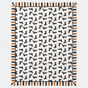 Cute Doxies Dachshund Pattern Blanket