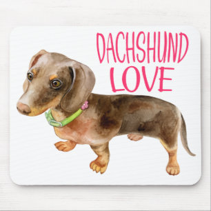 Cute Doxin Wiener Puppy Dog Lover Gift Dachshund Mouse Mat