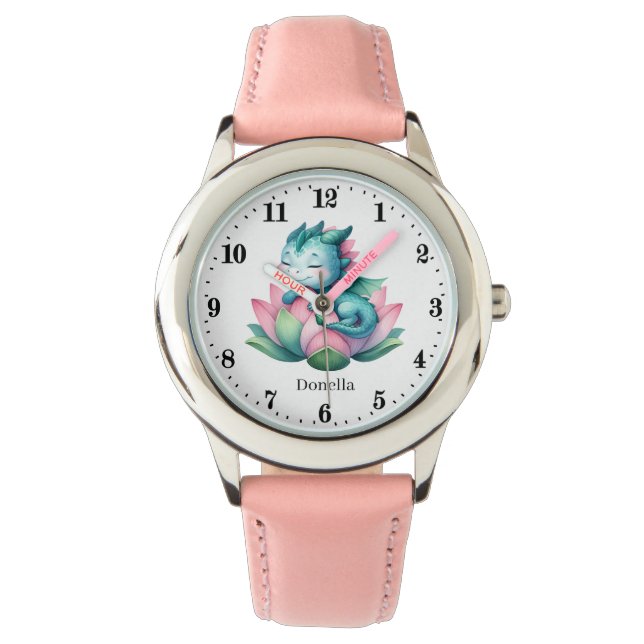 Cute Dragon add name Watch (Front)