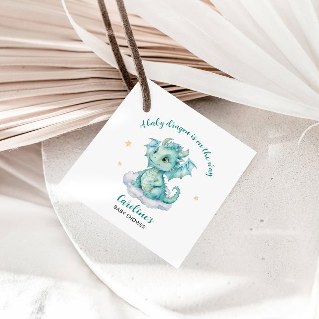 Cute Dragon Baby Shower Favour Tags (Creator Uploaded)