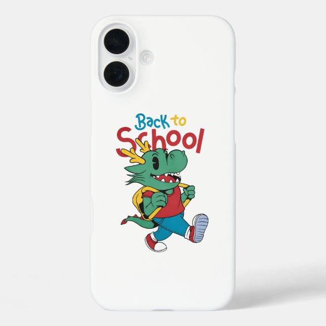 Cute Dragon Back to School Art Case-Mate iPhone Case (Back)