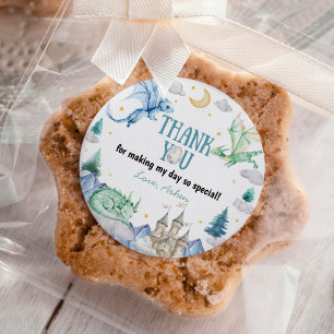 Cute Dragon Boy Birthday Classic Round Sticker