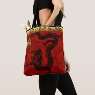 Cute Dragon Chinese New Year Zodiac Birthday TB Tote Bag