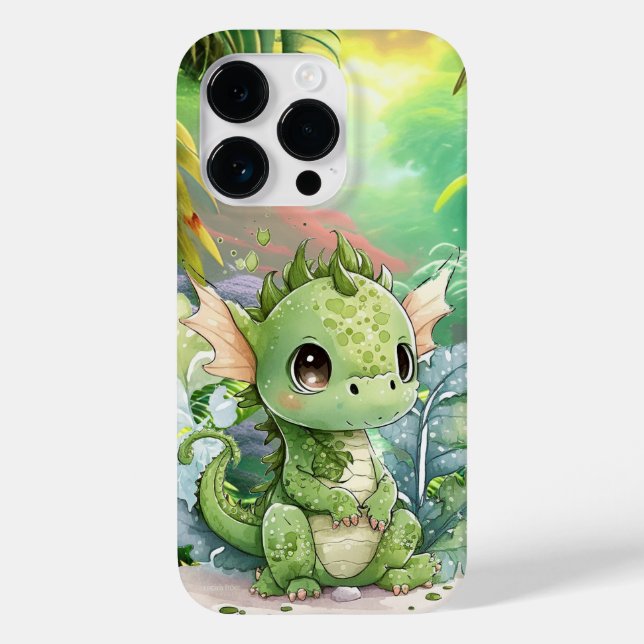 cute dragon fantasy lovers Case-Mate iPhone case (Back)