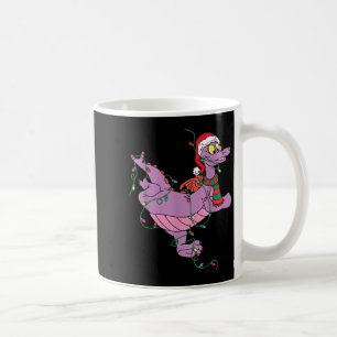 Cute Dragon Figment Lights Christmas Santa Animal Coffee Mug