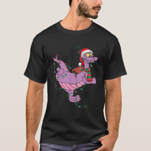 Cute Dragon Figment Lights Christmas Santa Animal T-Shirt