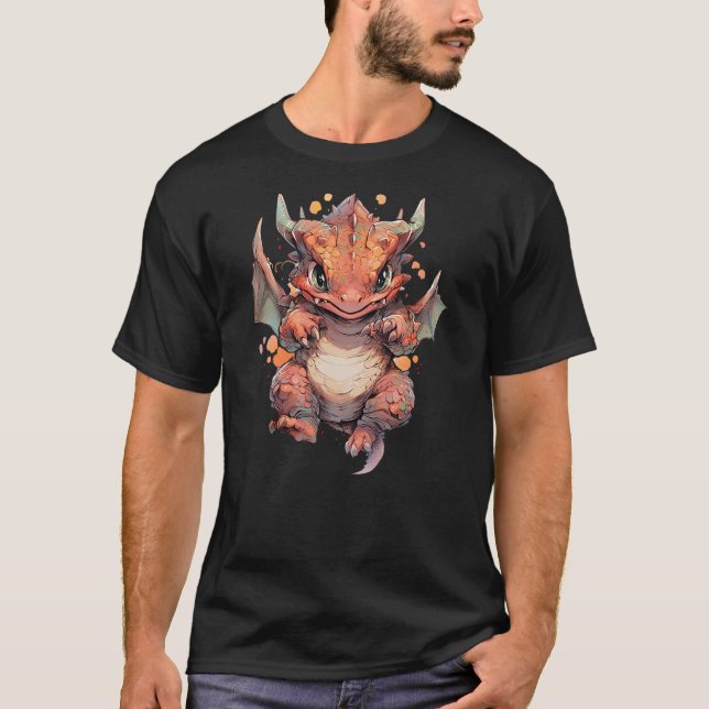 Cute Dragon funny Dragon lover baby (4) T-Shirt (Front)