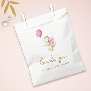 Cute Dragon Girl Birthday Favour Bags