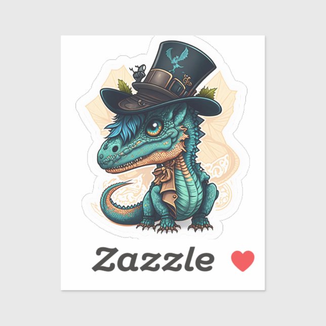 Cute Dragon in a Top Hat (Sheet)