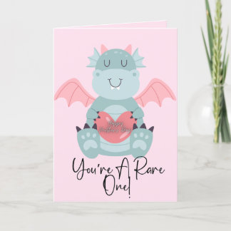 Cute Dragon Mother's Day Greeting Card with Quote