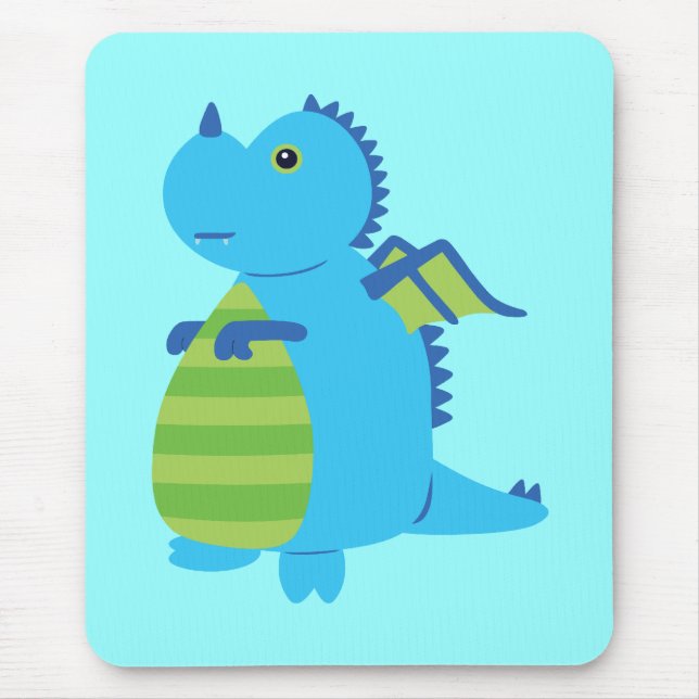Cute Dragon Mouse Mat (Front)