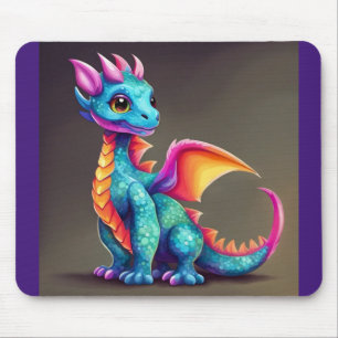 Cute dragon mouse mat