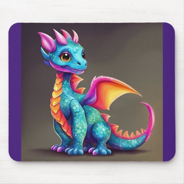 Cute dragon mouse mat (Front)