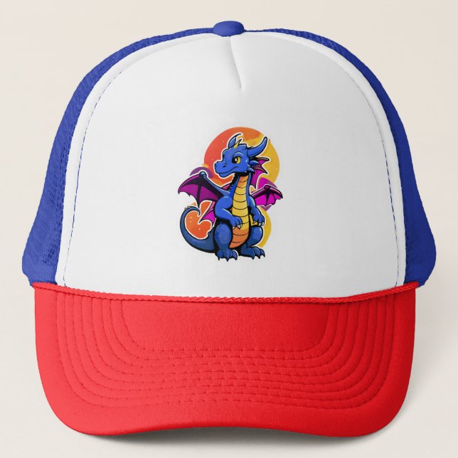 Cute Dragon Multi Colour Hat (Front)