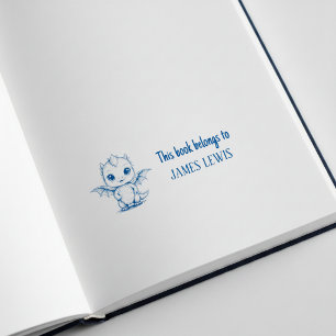 Cute Dragon Personalised Kids Name Stamp