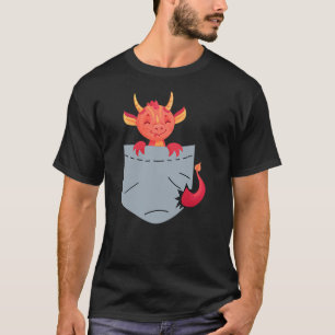 Cute Dragon Pocket Shirt for Kids Dragon