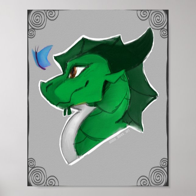 Cute Dragon Poster (Front)