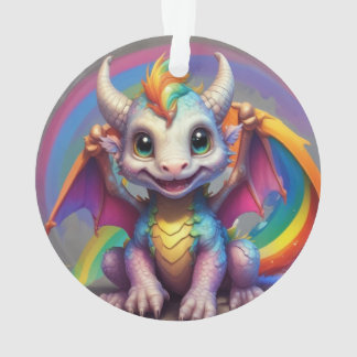 Cute Dragon Xmas Ornament