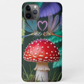 Cute Dragonflies on a Mushroom - iPhone 11Pro Max Case