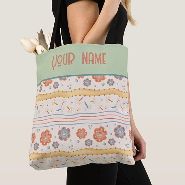 Cute Dragonfly Floral Whimsical Inspirivity tote (Creator Uploaded)
