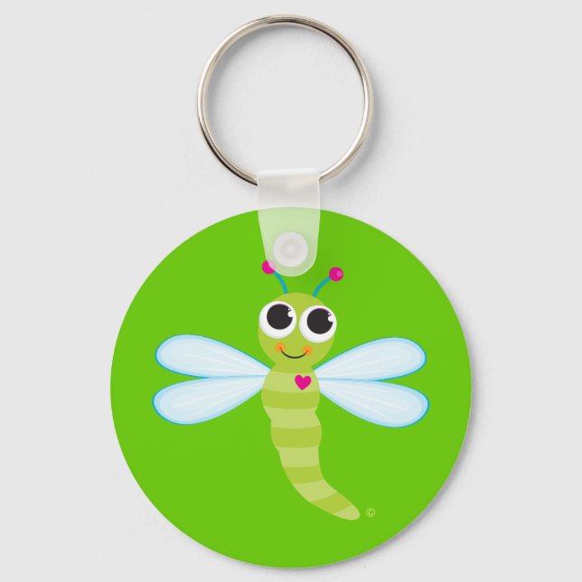 Cute Dragonfly Keychain (Front)