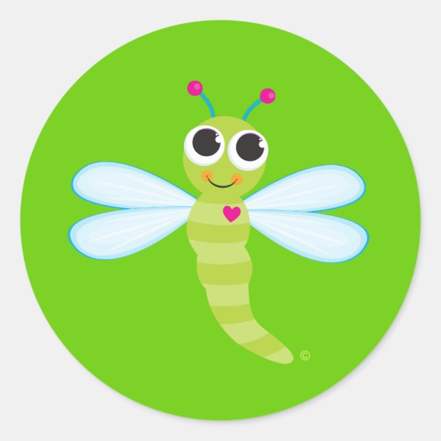 Cute Dragonfly Stickers (Front)