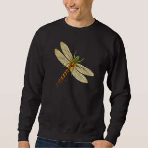 Cute Dragonfly Wings Antique Dragonfly Illustratio Sweatshirt