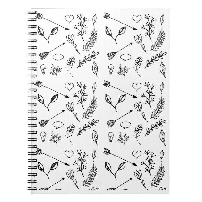 Cute Drawing Design Notebook Diary Journal (Front)