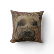 Cute Drawing of Happy Yorkie Silky