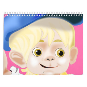 Cute Drawings Kids Calendar