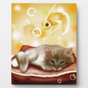 Cute Dream Kitten Plaque
