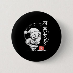 Cute Dreaming Kawaii Santa Claus  6 Cm Round Badge