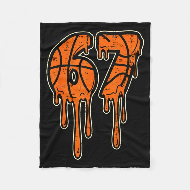 Cute Drip Seven Six Basketball 7 6 Alpha Gen Fleece Blanket (Front)