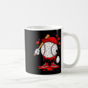 Cute Dripping Baseball Lover Valentines Day Boys K Coffee Mug