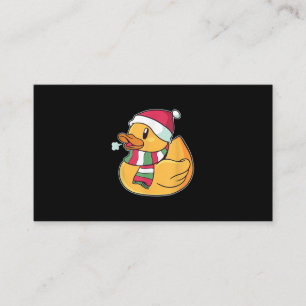 Cute Dub Duck Christmas Business Card