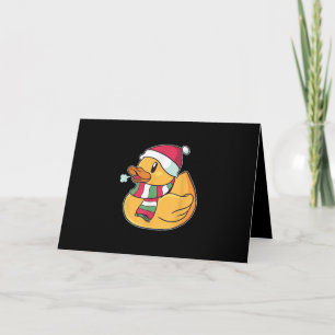 Cute Dub Duck Christmas Card